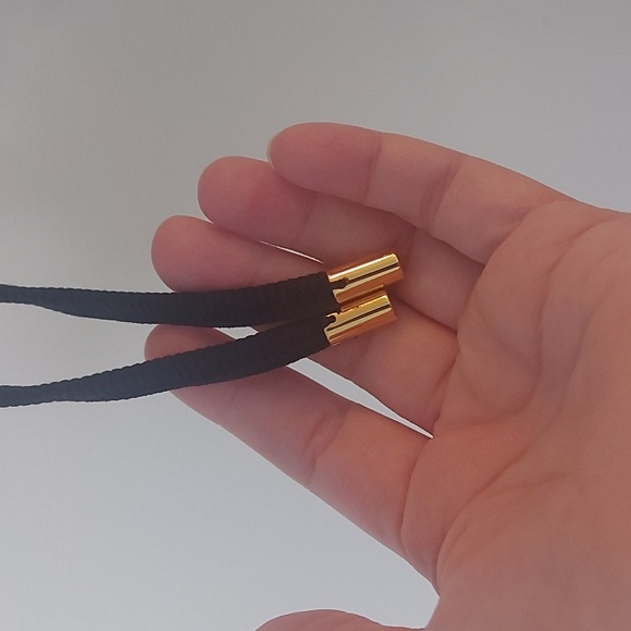 Patou Ribbed-Knit Cut-out T-Shirt Cinched Side With Drawstrings Ringer Size Med - Picture 7 of 9